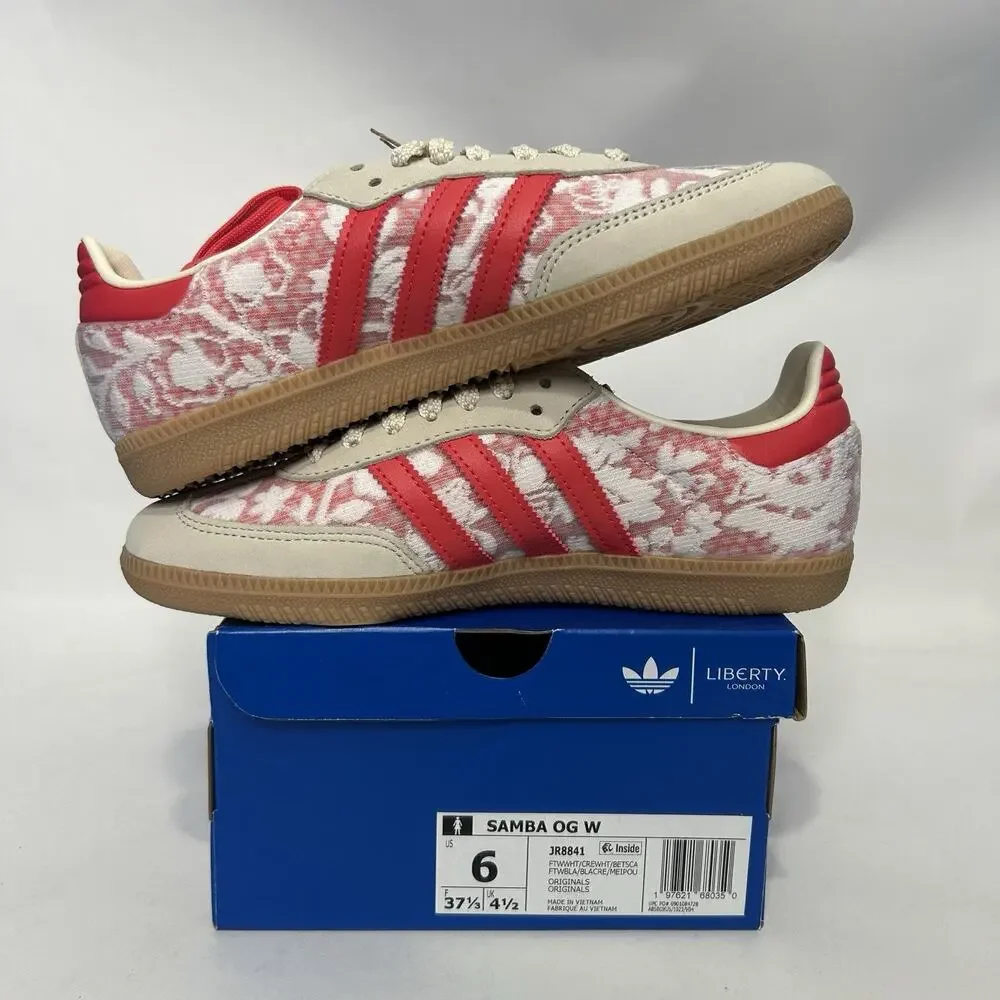 Adidas Samba OG X Liberty London - “Better Scarlet” JR8841 - Picture 3 of 6